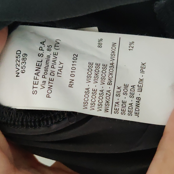 STEFANEL Grey fitted dress with silk lining - Picture 5 of 6